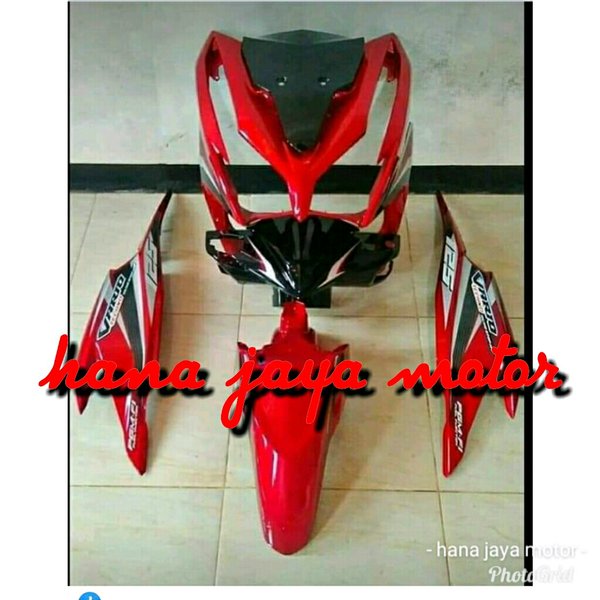 cover body vario 125 old body vario 125 pertama full halus merah