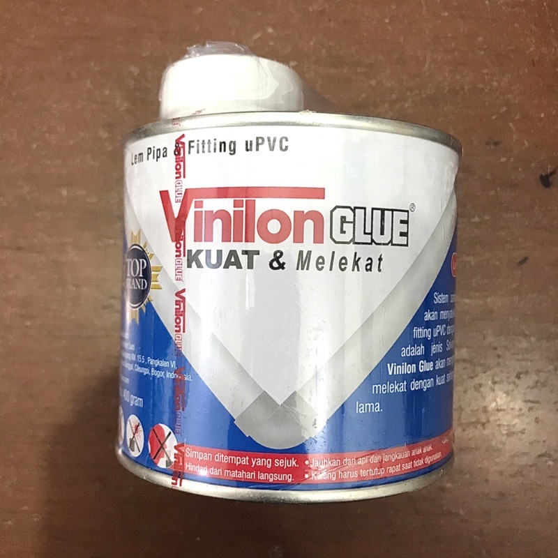 

Lem Pipa PVC Kaleng Kuas Vinilon 400 gram