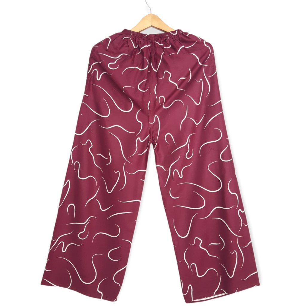 Celana Tidur Panjang Wanita Katun Rayon Motif Tie Dye