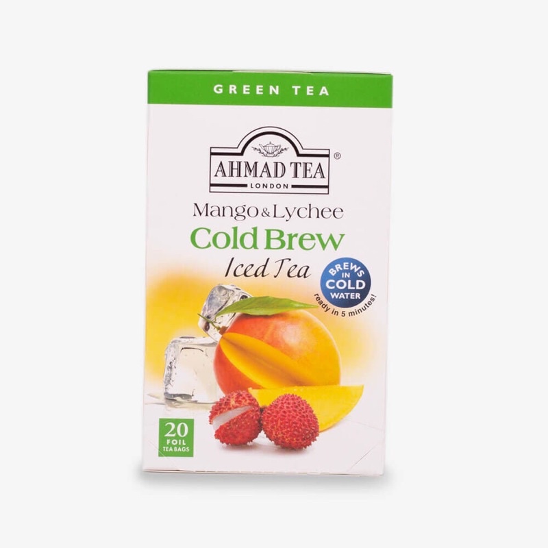 

Ahmad Tea Mango & Lychee Cold Brew Iced Tea 20’s 40gr