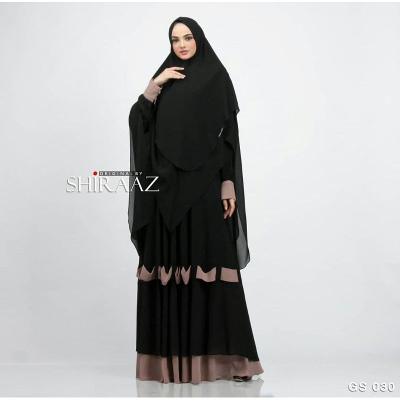 Dress muslim/gamis syari/gamis terbaru by Shiraaz GS030