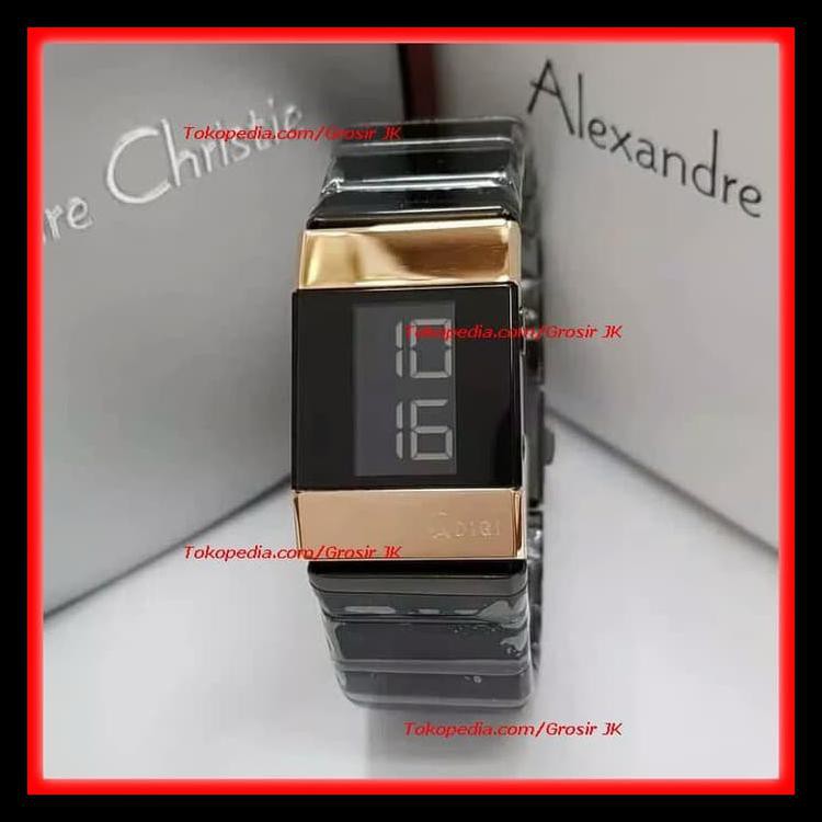 100%TERLARIS JAM ALEXANDRE CHRISTIE AC9100 BIRU ALEXANDRE CHRISTIE DIGITAL WANITA 100% TERJAMIN