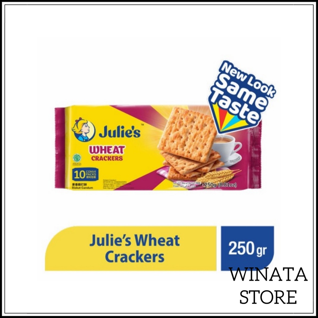 

Julies Butter Crackers Biskuit Mentega Butter Crackers - Julies Wheat Biskuit Gandum Wheat Crackers