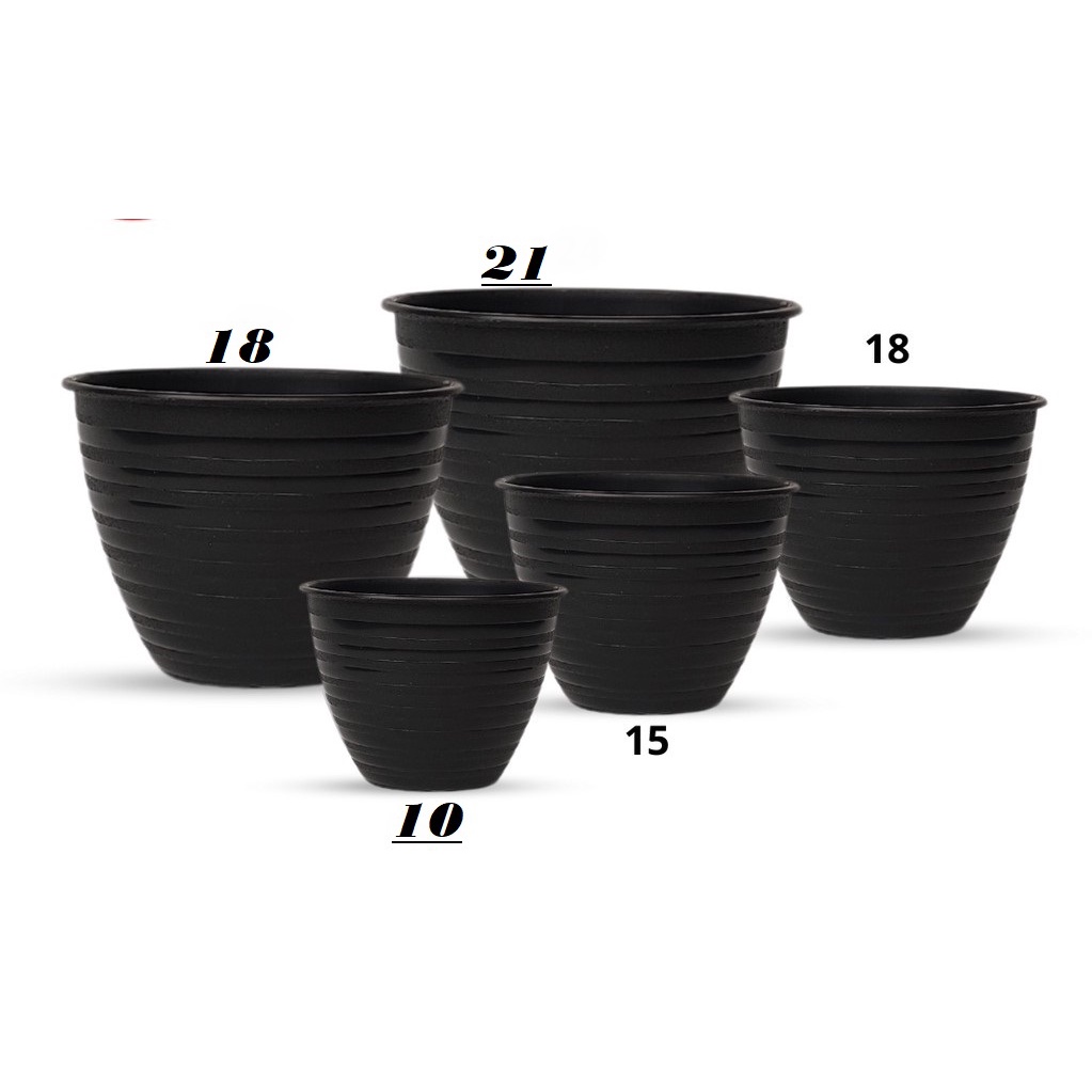 Mirai Pot Tanaman Hias Motif Tawon Black Hitam/POT TAWON WARNA HITAM/POT TANAMAN HIAS/ASLI ORIGINAL