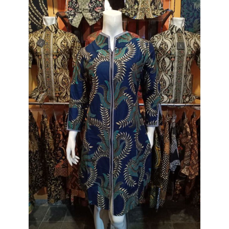 SIZE M L XL TUNIK BATIK ATASAN WANITA BATIK BAJU KANTOR