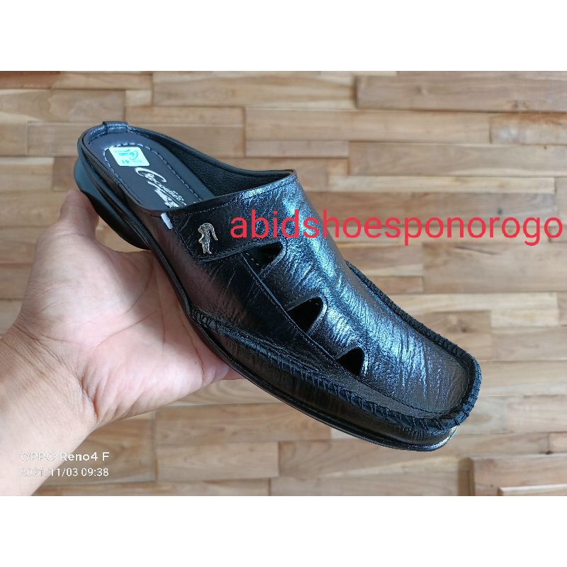 Sandal kulit asli pria sepatu sandal slop bustong tutong 38 39 40 41 42 43