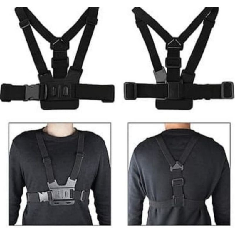 Chest Strap Belt Mounting Talii Dada JHook Mount untuk sport cam