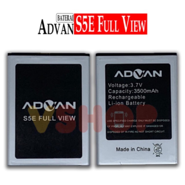 BATTERY BATRE FOR ADVAN S5E FULL VIEW BATTERY