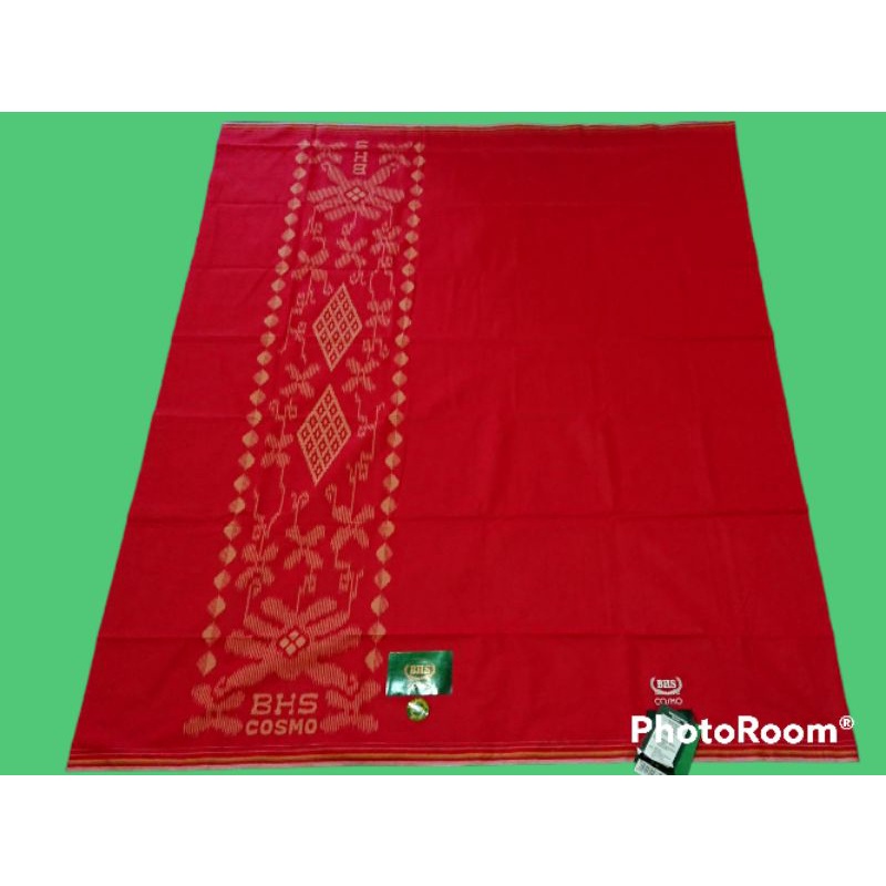 Sarung BHS Cosmo Warna Polos hitam merah coklat tua