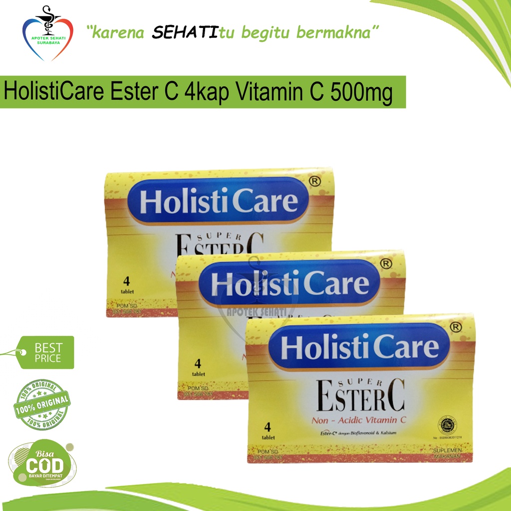 HOLISTICARE SUPER ESTER C VITAMIN C STRIP VITAMIN DAYA TAHAN TUBUH