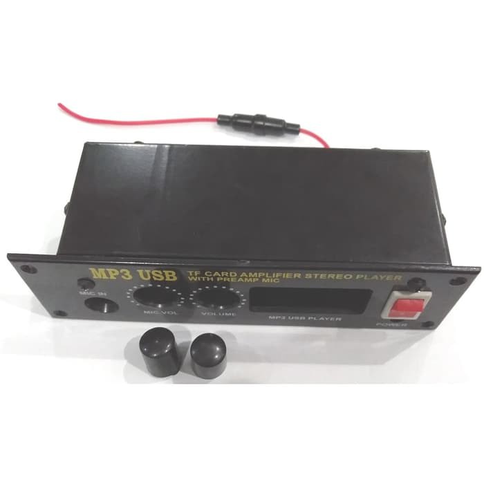 Paket Box mini Amplifier stereo dukung Mp3 dan microphone input Ready Er~162