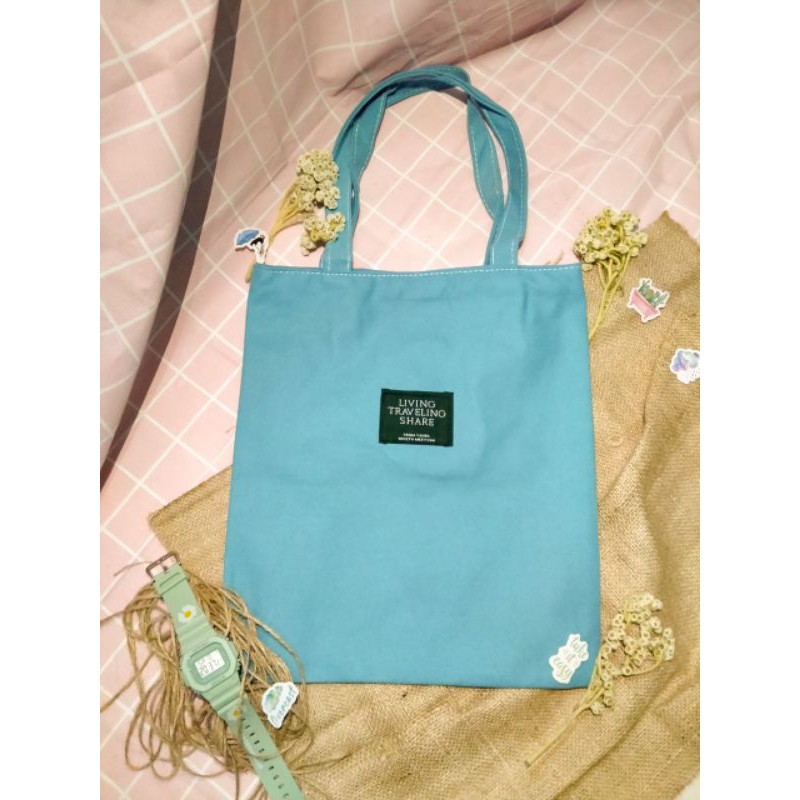 (REALPICT) TOTE BAG KAIN TEBAL aesthetic