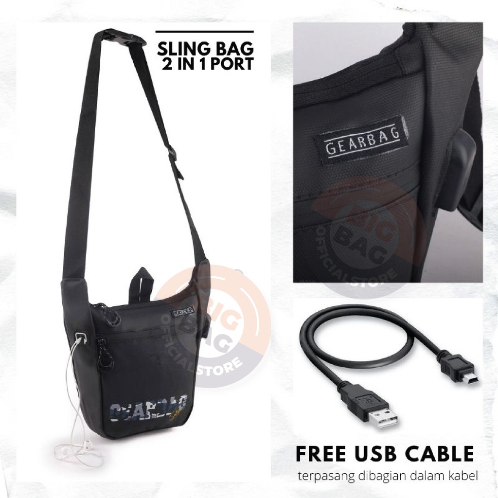 PTS -Tas Selempang Pria / Wanita GEAR BAG 13128 - THE LEGION SLINGBAG Tas Pria Tas Bahu Sling Bag Tas