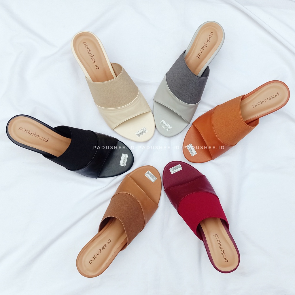 Padushee.id - sandal wanita || CASANDRA || heels kaca 5 cm