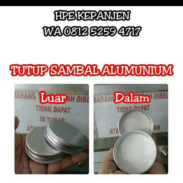 TUTUP TOPLES ALUMINIUM FOIL