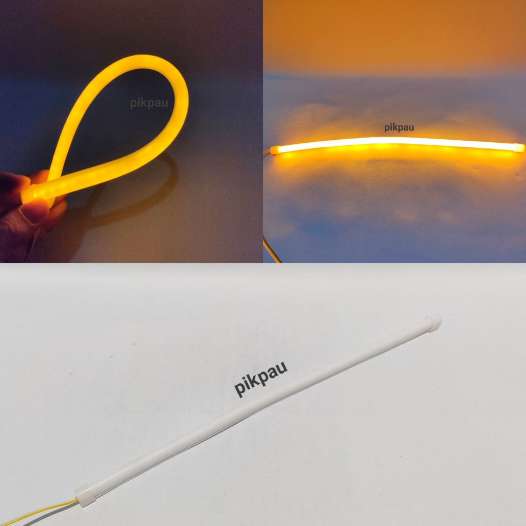 Lampu LED Alis Flexible Alis Motor 30cm LED Warna Kuning