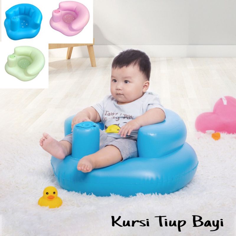 Kursi makan Bayi Belajar Duduk Kursi Pompa Bayi Belajar Duduk Sofa Tiup Polos