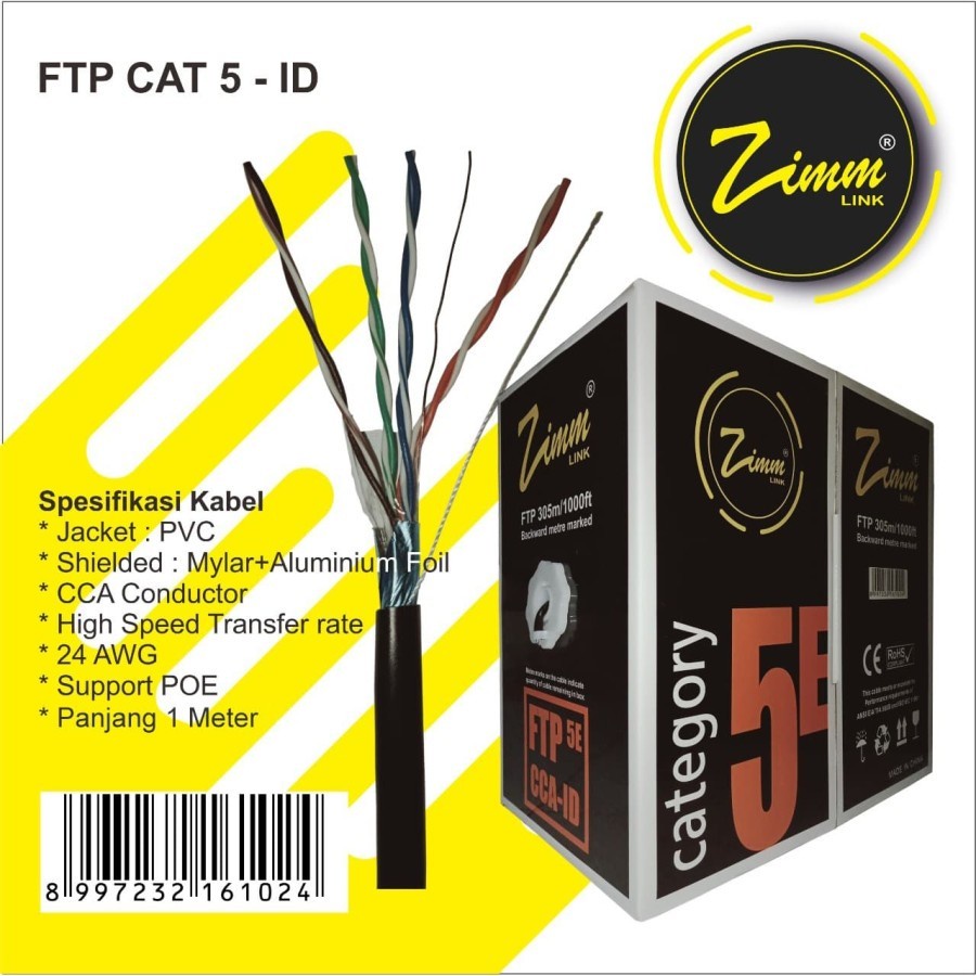 Kabel Lan FTP Cat 5e (ID) Zimmlink