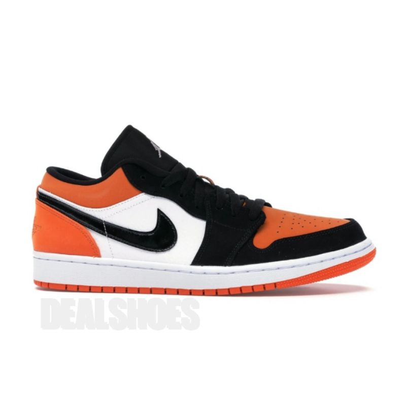 Nike Air Jordan 1 Low Shattered Backboard-Black/White Starfish Original 553558 128