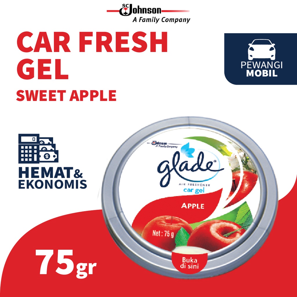 Glade Car Gel 75gr Pengharum Mobil - Air Freshener