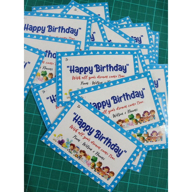 

KARTU UCAPAN BIRTHDAY / STIKER