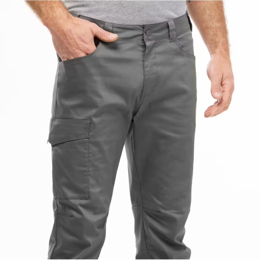 QUECHUA NH100 Celana Beritsleting Trousers Pria Hiking Nyaman Dipakai