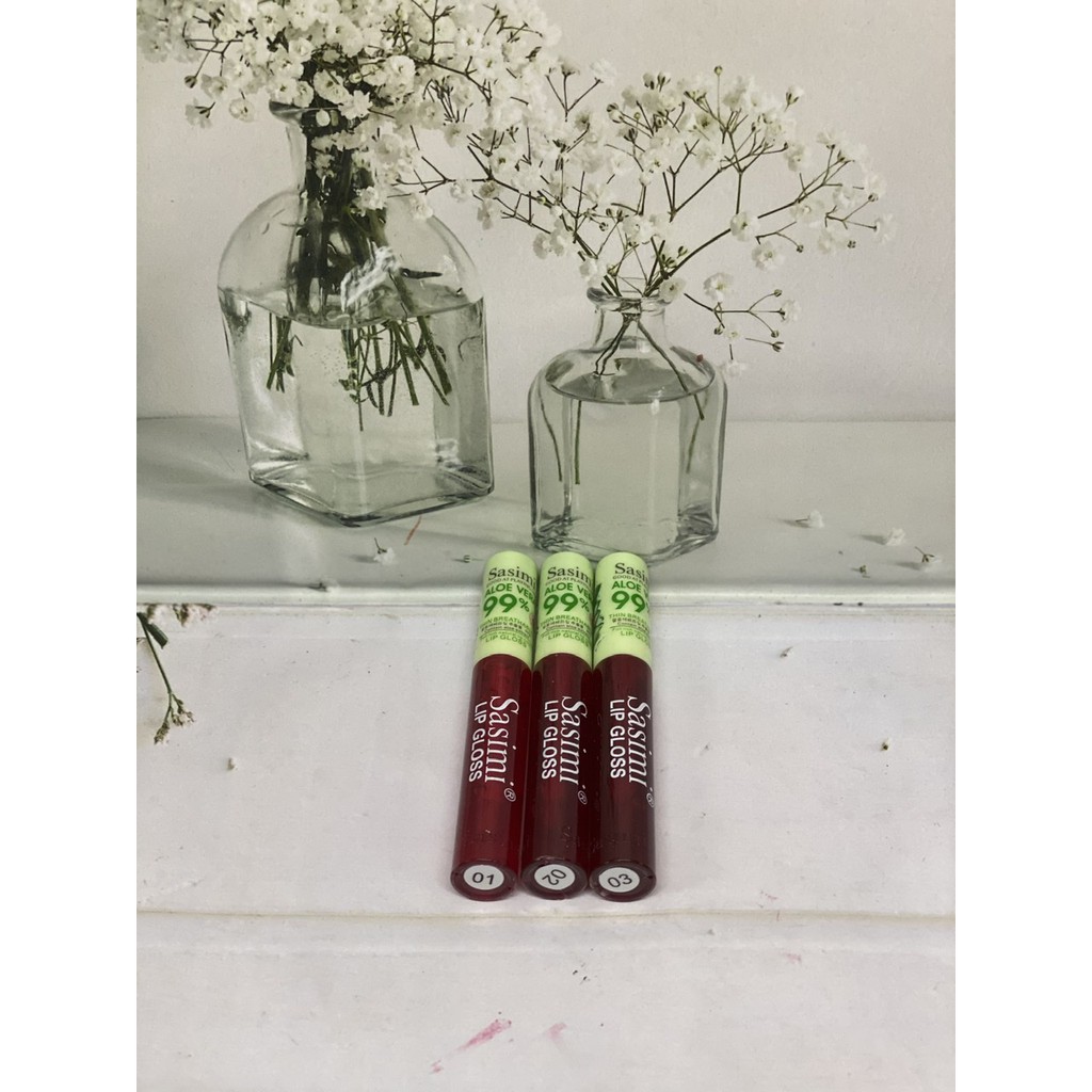 (12 PCS)SASIMI ALOE VERA / LIPTINT MISS GIRL ALOE VERA 99% BEST QUALITY!