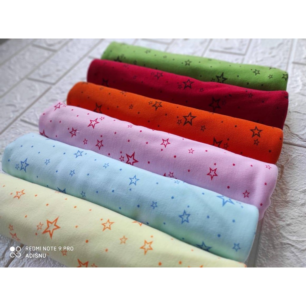 Bedong Selimut Bayi Katun Halus Warna Pelangi Motif Ukuran 90 x 100 cm