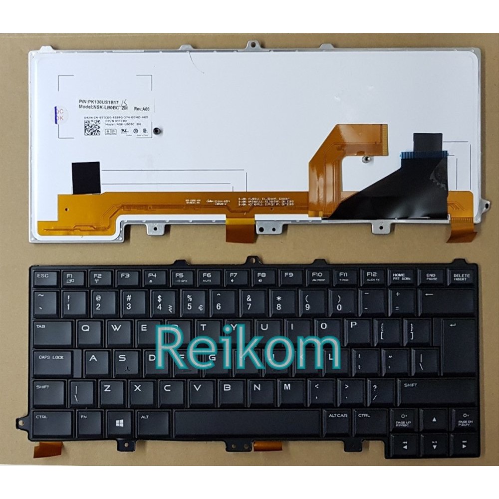 Keyboard Laptop Dell Alienware M14x R3