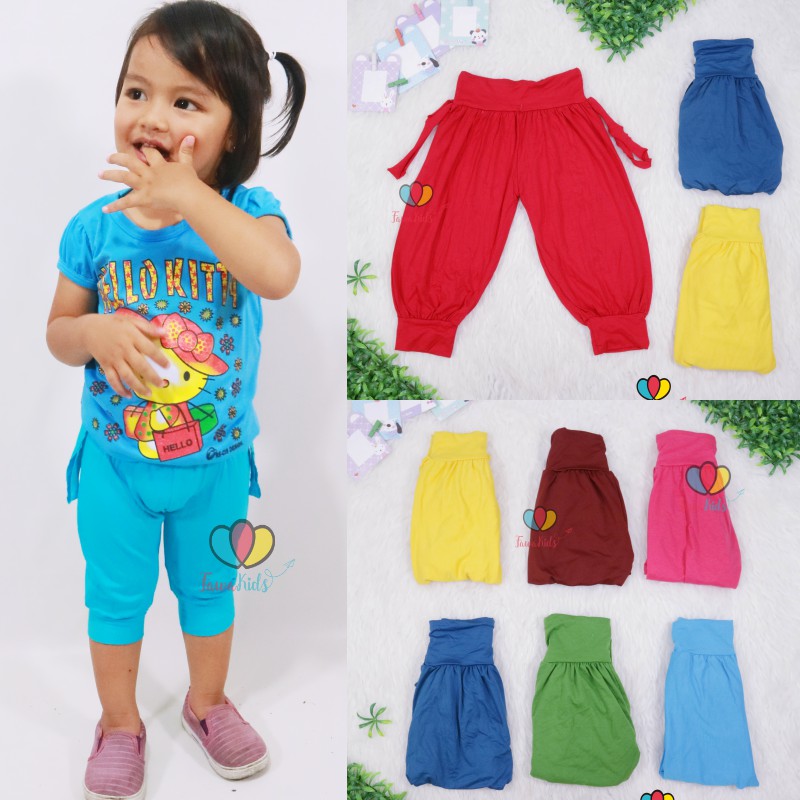 Aladin Polos uk 2-3 Tahun / Celana Anak Harian Perempuan Pants Murah Polos Adem Bahan Kaos Murah