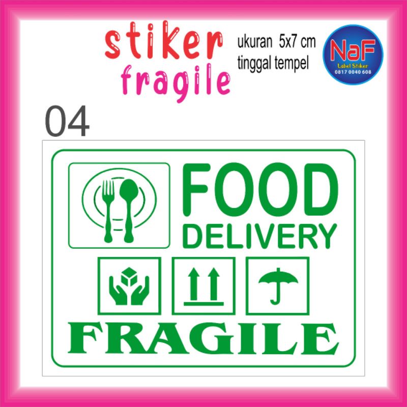STIKER FRAGILE / STIKER FRAGILE MURAH