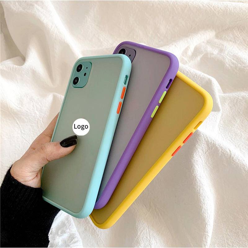 Hard Case PC Matte Warna Kontras Cover iPhone 14 13 12 11 Pro Max Plus 14