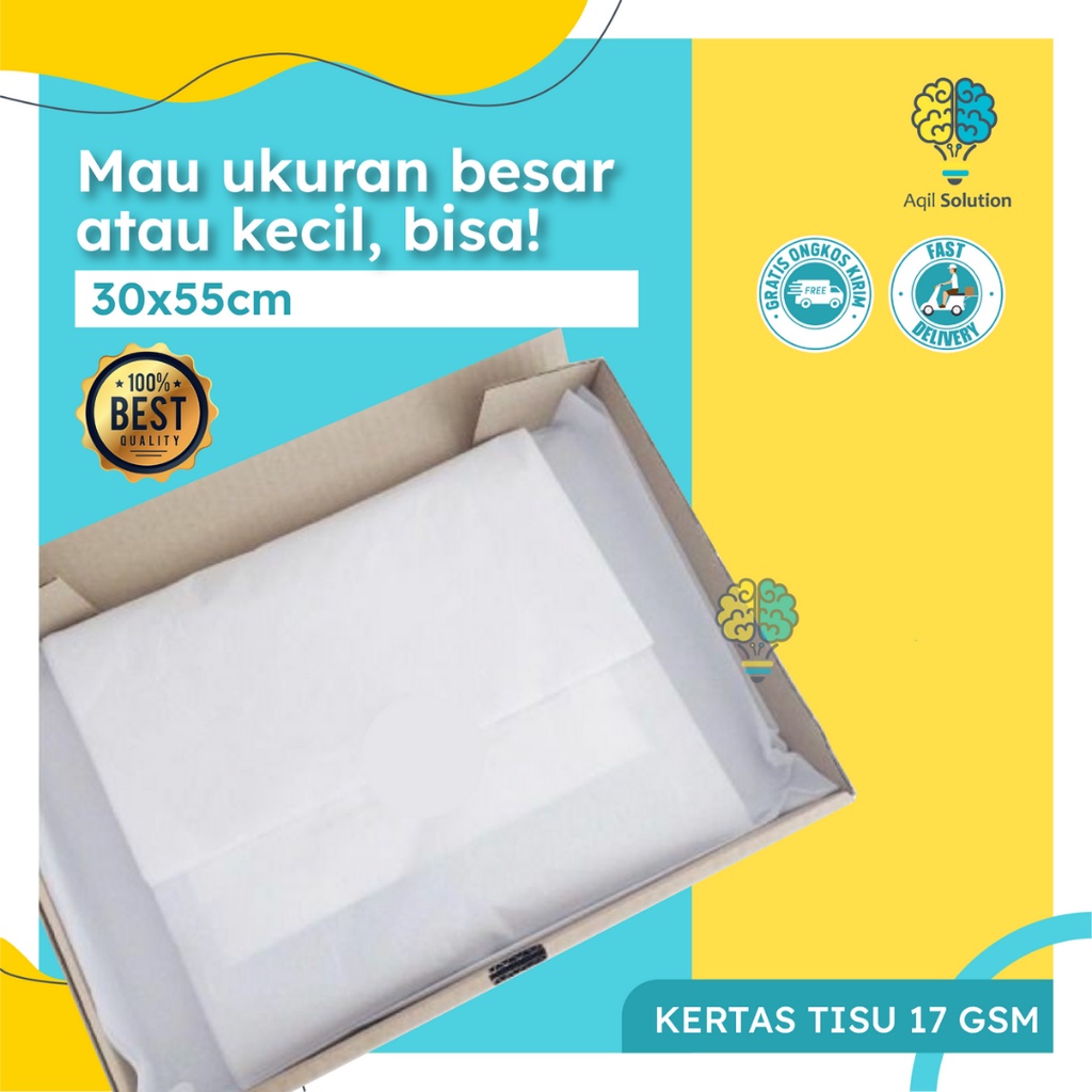 KERTAS TISU (30x55cm) / KERTAS Packing Hampers/ Kertas Baju/ Kertas Sepatu/ Kertas Kado