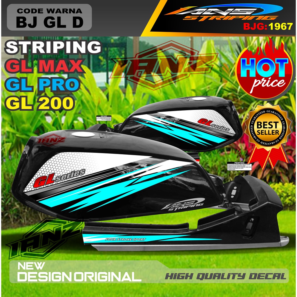 VARIASI STRIPING MOTOR GL MAX GL PRO GL 100 / STRIPING MOTOR GL TERBARU / STIKER MOTOR TERMURAH / STRIPING GL MAX / STIKER GL PRO / STIKER MOTOR