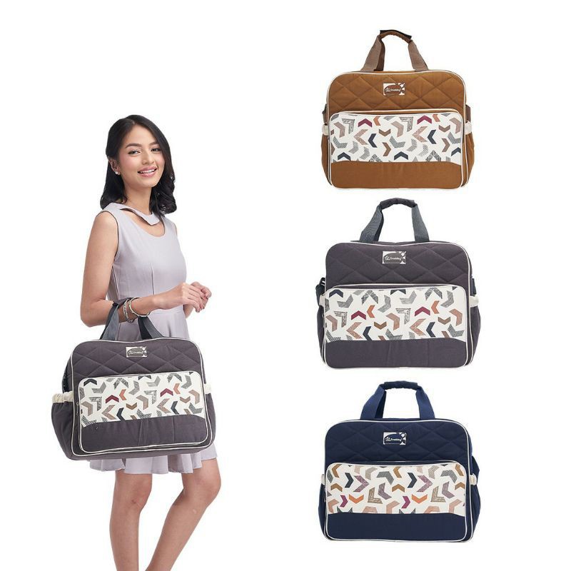 Snobby Tas Bayi Besar / Sedang / Kecil Artsy Series Saku Print TPT5871 / TPT5872 / TPT5873 LDA