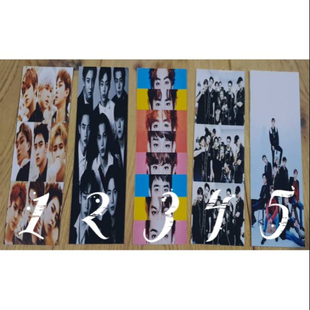 

Exo bookmark / pembatas buku 02