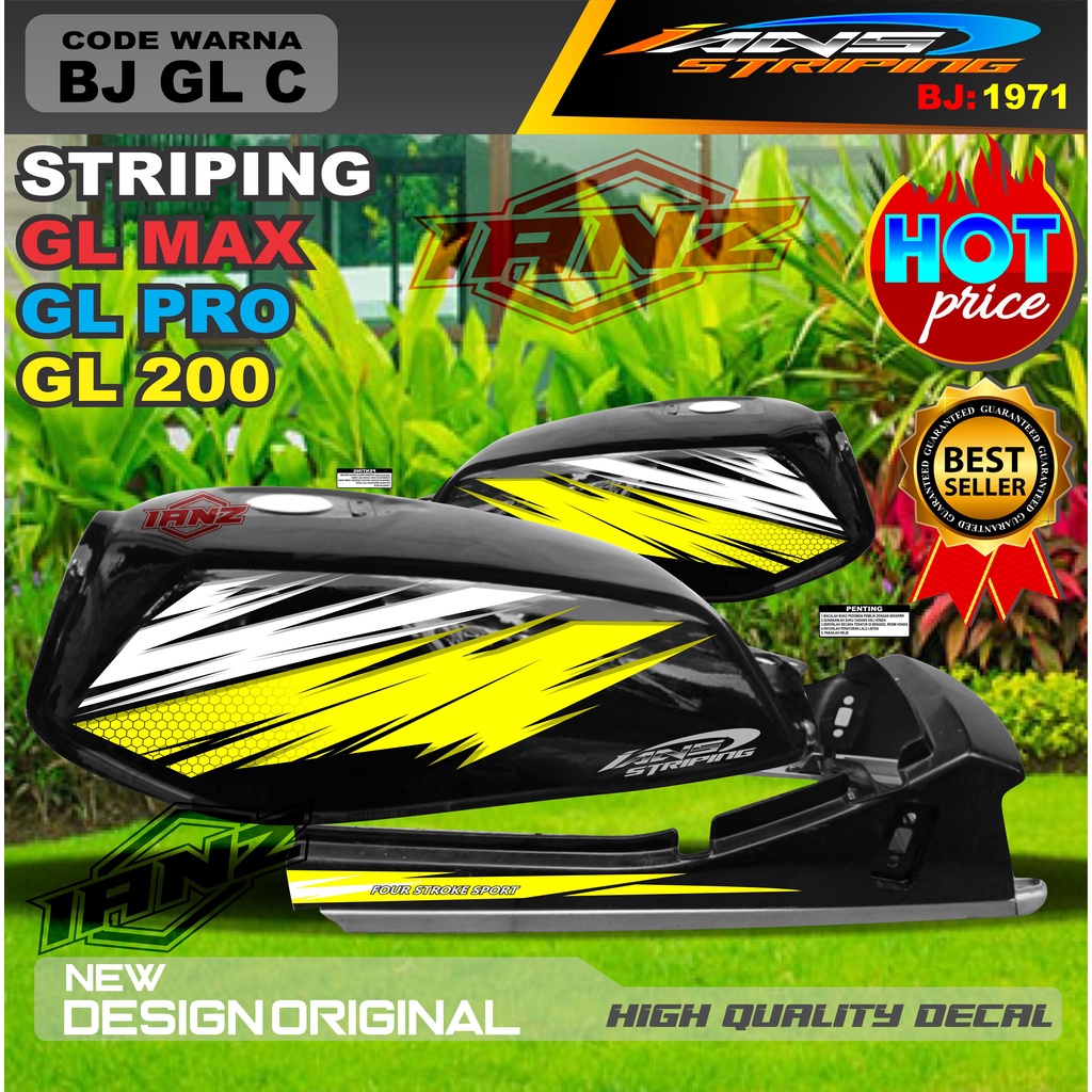 COSTUM STIKER MOTOR GL MAX GL PRO GL 100 / STRIPING MOTOR GL TERBARU / STIKER MOTOR TERMURAH / STRIPING GL MAX / STIKER GL PRO / STIKER MOTOR