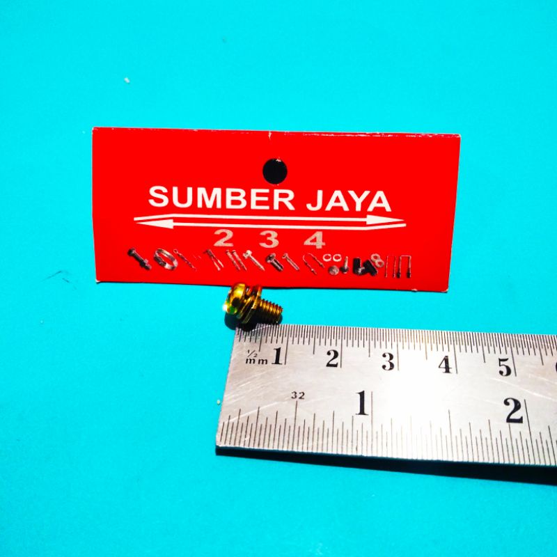 Baut platina mobil / motor 4x6 mm per 25 PCS TERMURAH