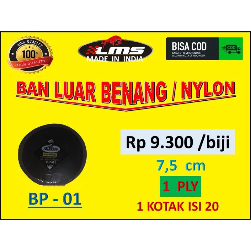 1pc BP 01,karet tambal tip top,tanpa bakar,LMS