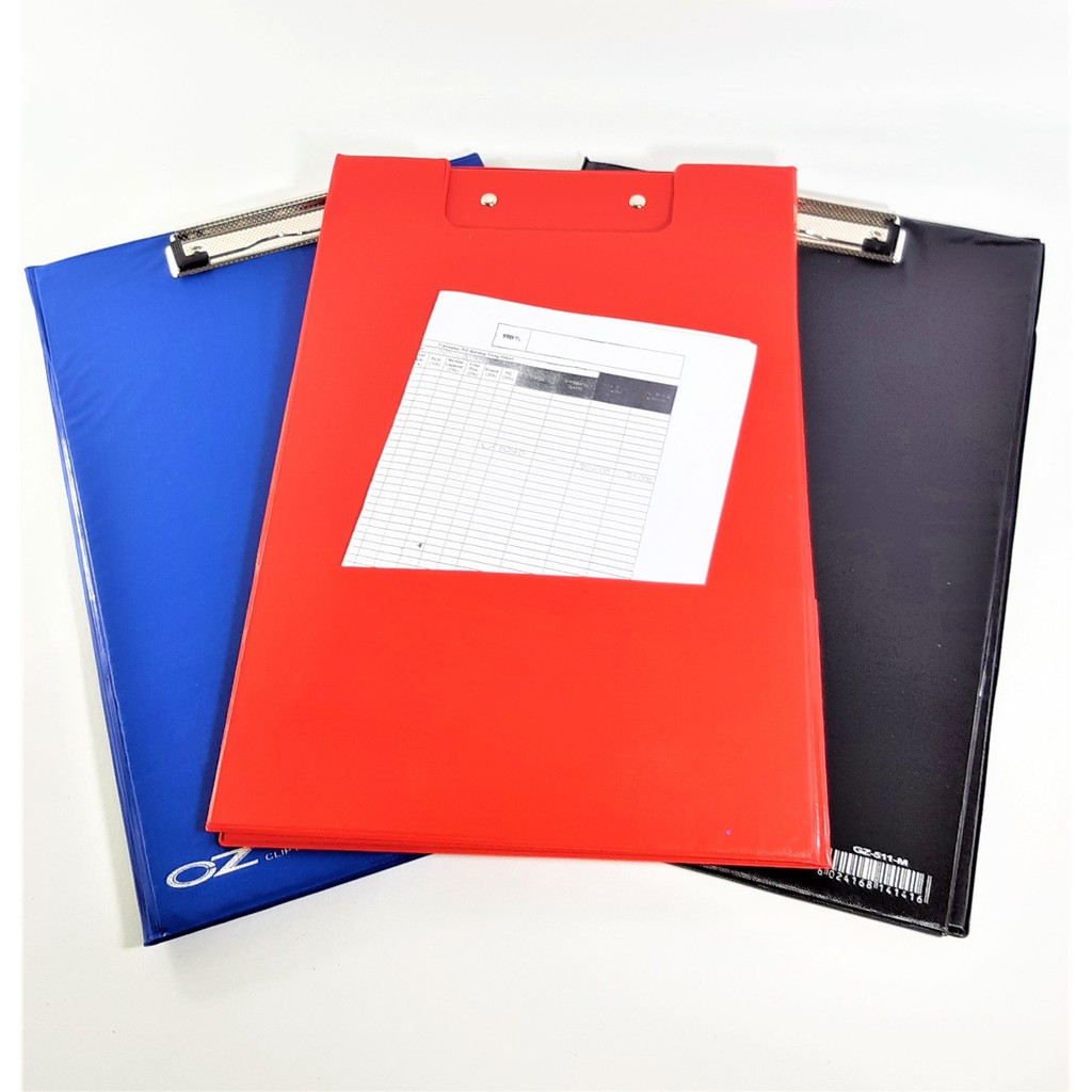 CLIPBOARD WITH COVER FOLIO PAPAN JALAN LIPAT CLIPBOARD FOLIO PAPAN UJIAN PAPAN DADA FOLIO F4 PVC OZ