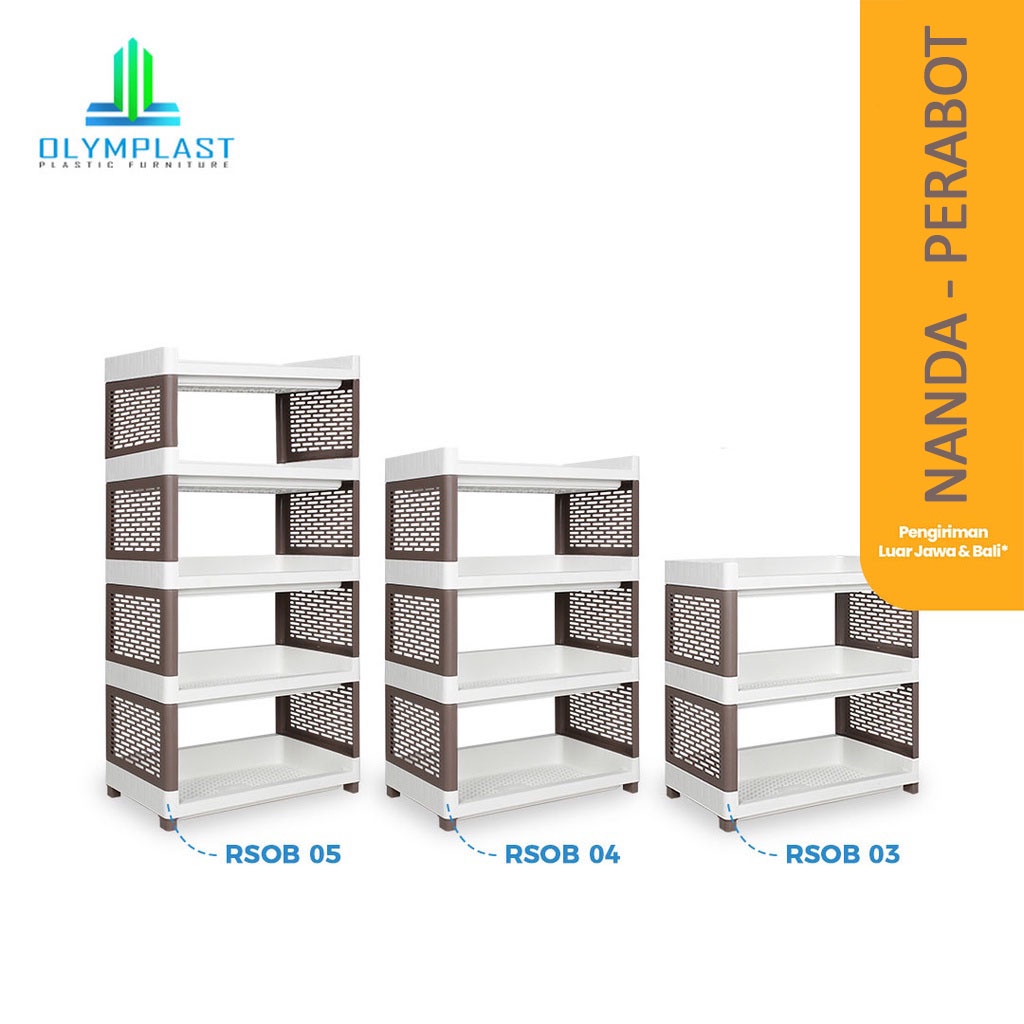 Rak Susun Olymplast Besar RSOB - Rak Susun Plastik JUMBO / Rak Buku / Rak Serbaguna