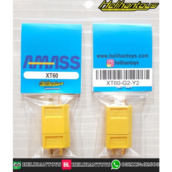 

Jual AMASS XT60 CONNECTOR GOLD PLATED 30A MALE AND FEMALE SET YELLOW hantoys shopee