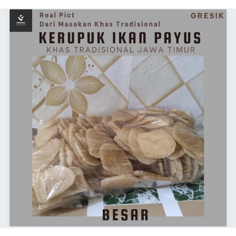 

Kerupuk Krupuk Ikan Payus Besar, 1/2 Kg (500 gram), 1 Kg | Gresik | Jawa Timur Khas Tradisional