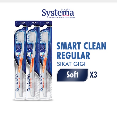 Systema Sikat Gigi Smart Clean Regular Head x3