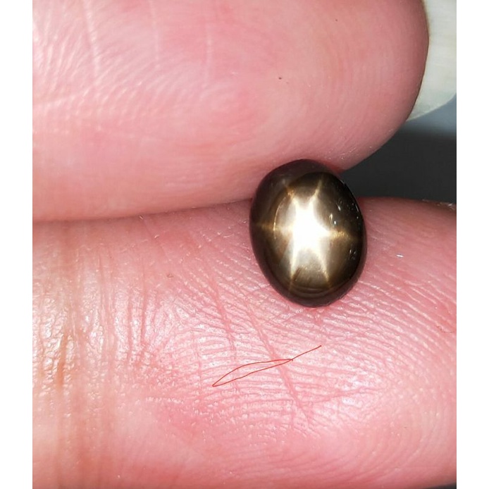 natural black star sapphire