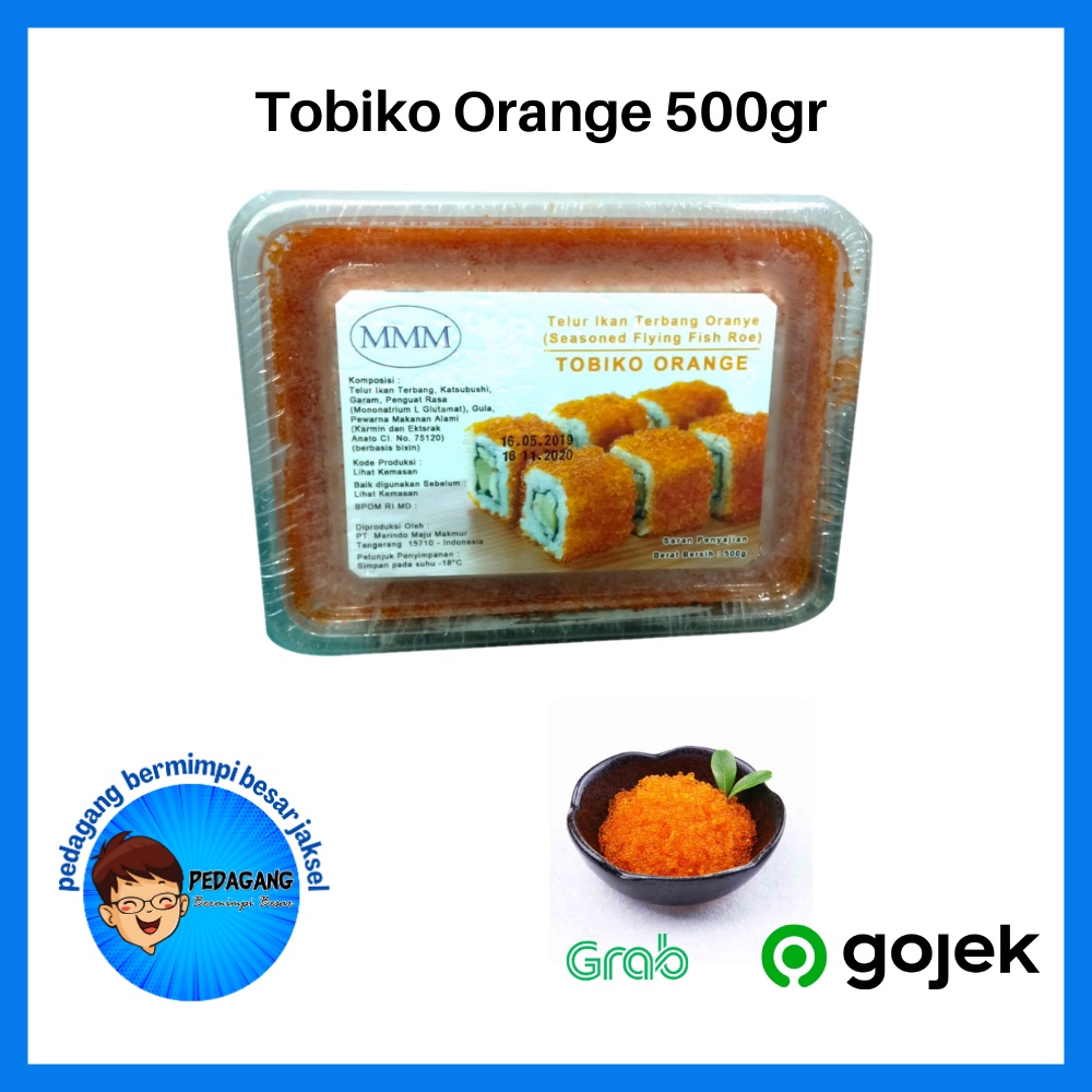 

Tobiko Orange 500gr | Telur Ikan Terbang