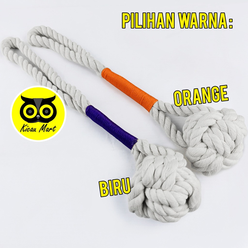 GIGITAN ANJING CHEWS ROPE WOLL GANTUNG MAINAN KUNYAH GIGITAN ANJING KUCING CAT DOG CHEWS PET TOY BLGTG