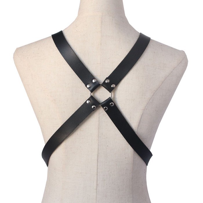 BOST-01 body strap punk harajuku harness belt ikat badan kulit import