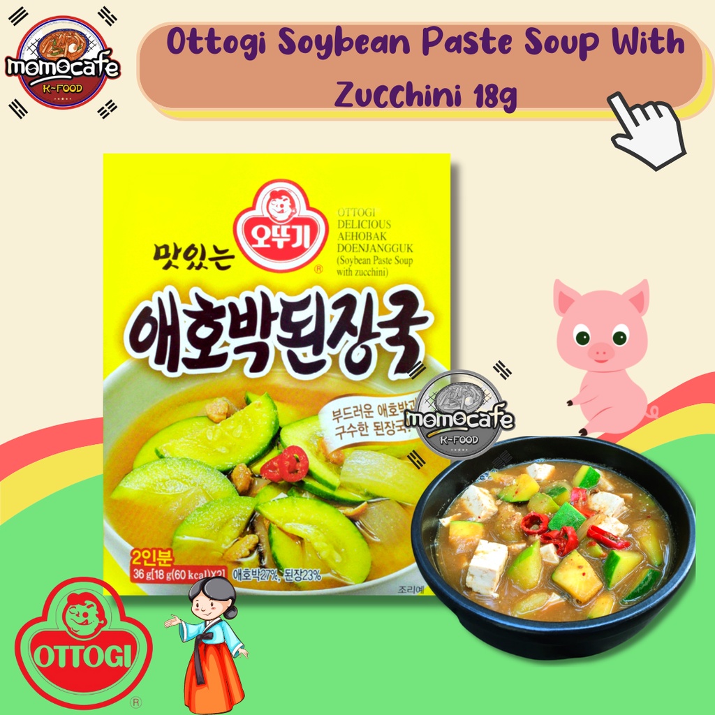 

Ottogi Soybean Paste Soup With Zucchini 18g Include Bumbu Made in korea