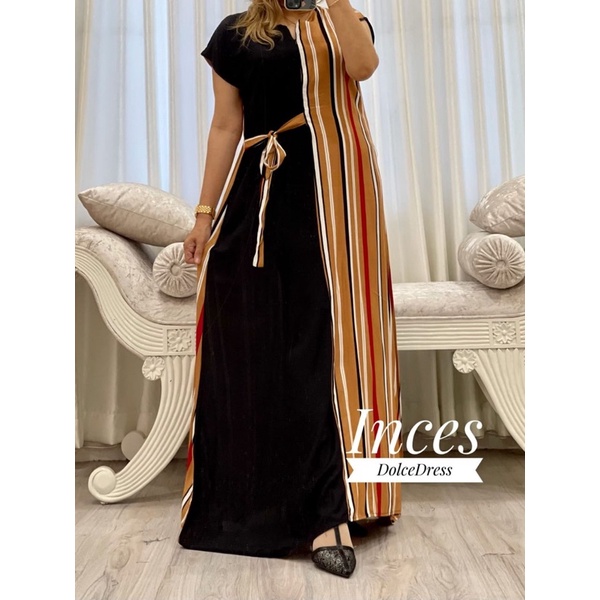 Daster Arab DOLCE INCES Original Label Dress Rayon Super-ZIANA: MOCCA